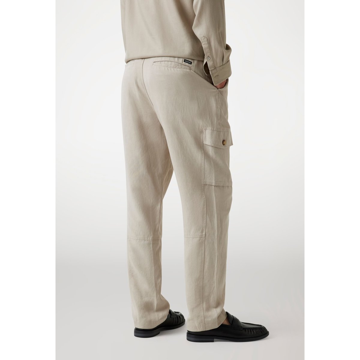 Pantalon Cargo Sergé beige, GUESS