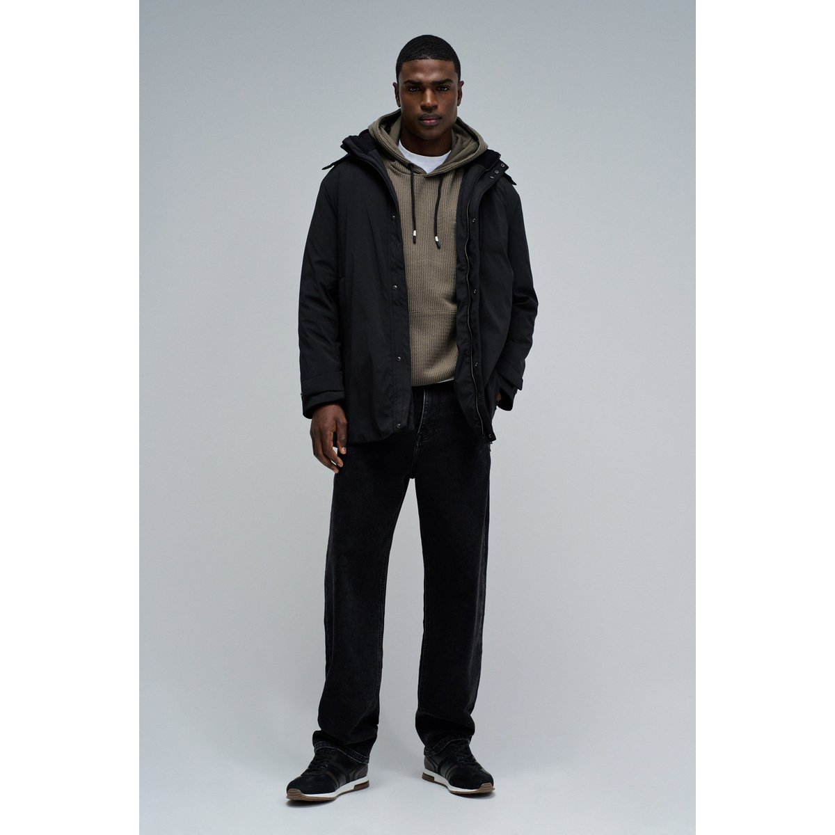 PARKA IMPERMÉABLE noir, SALSA JEANS