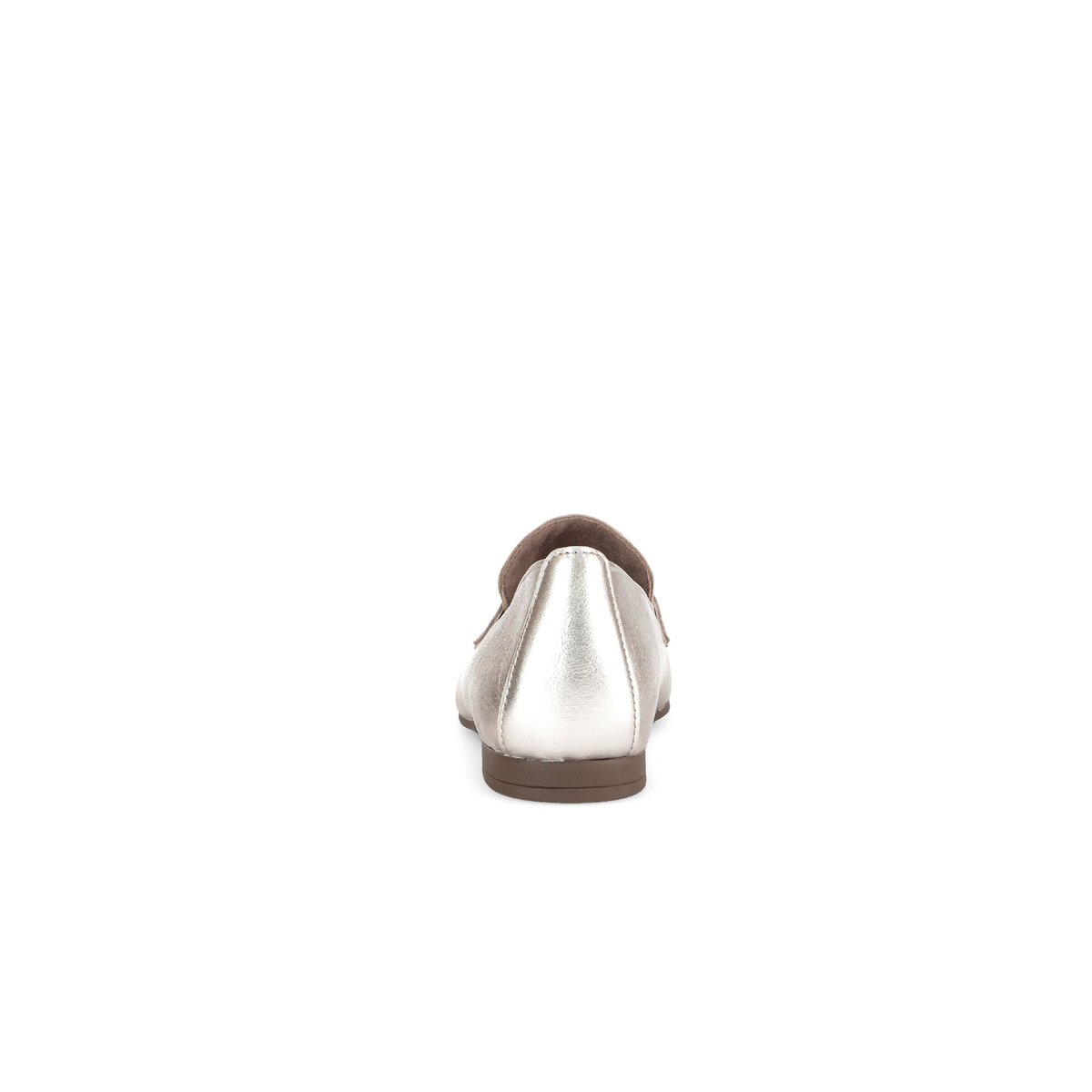 Mocassins en à talon décroché effet galvanisé doré, GABOR