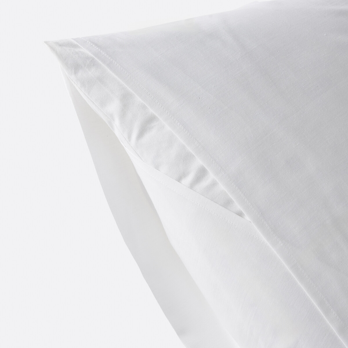 2er-Set Kissenschonbezüge aus 100% Baumwolle weiss, LA REDOUTE INTERIEURS