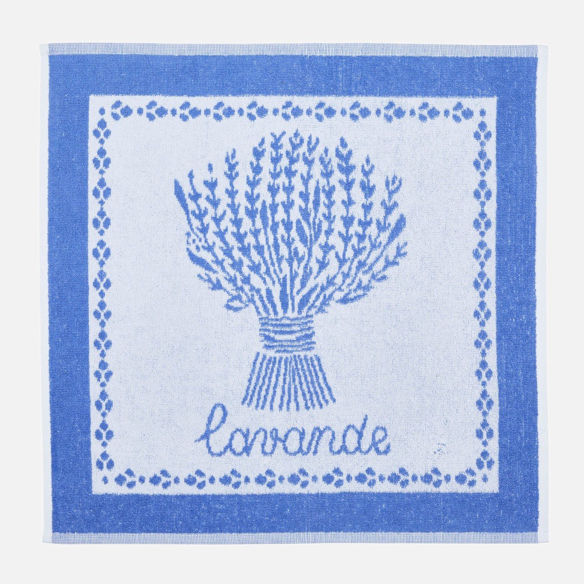 Essuie-mains éponge jacquard LAVANDE LAVANDE bleu, COUCKE