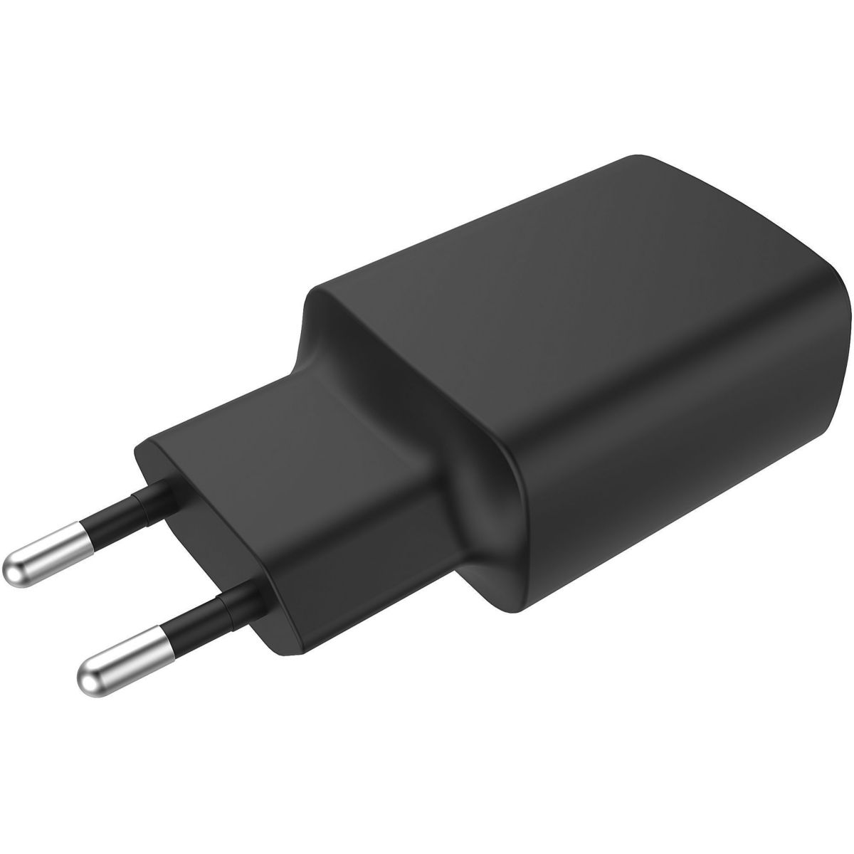 Chargeur 24W 2 USB-A noir noir, ESSENTIEL B