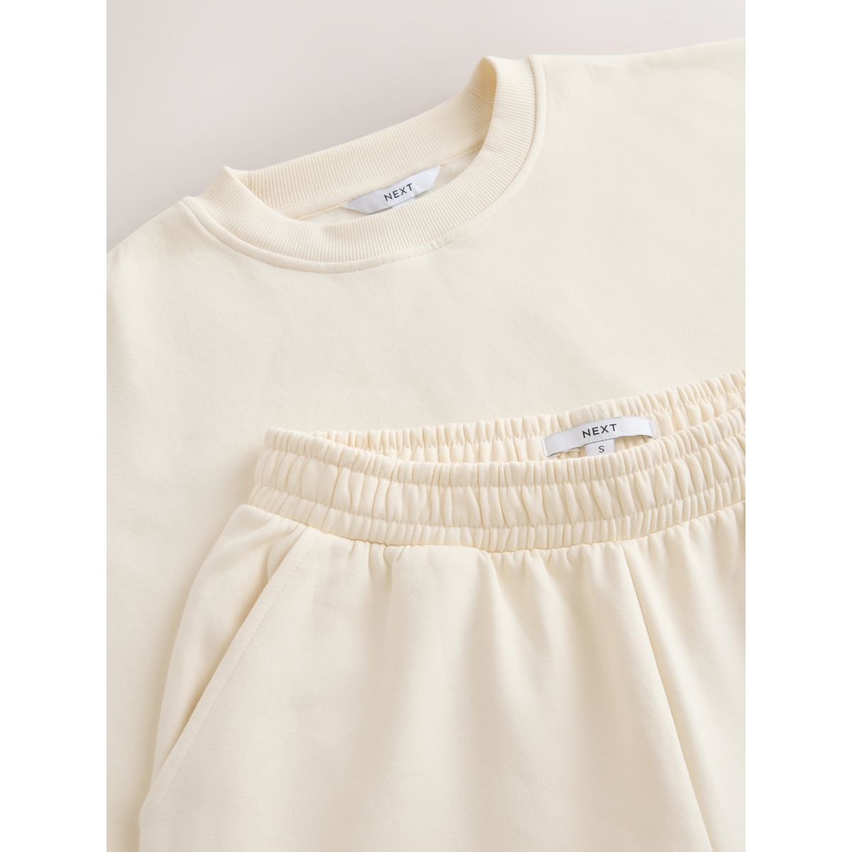 Jogging et sweat col rond bébé, lot de 2 écru, NEXT