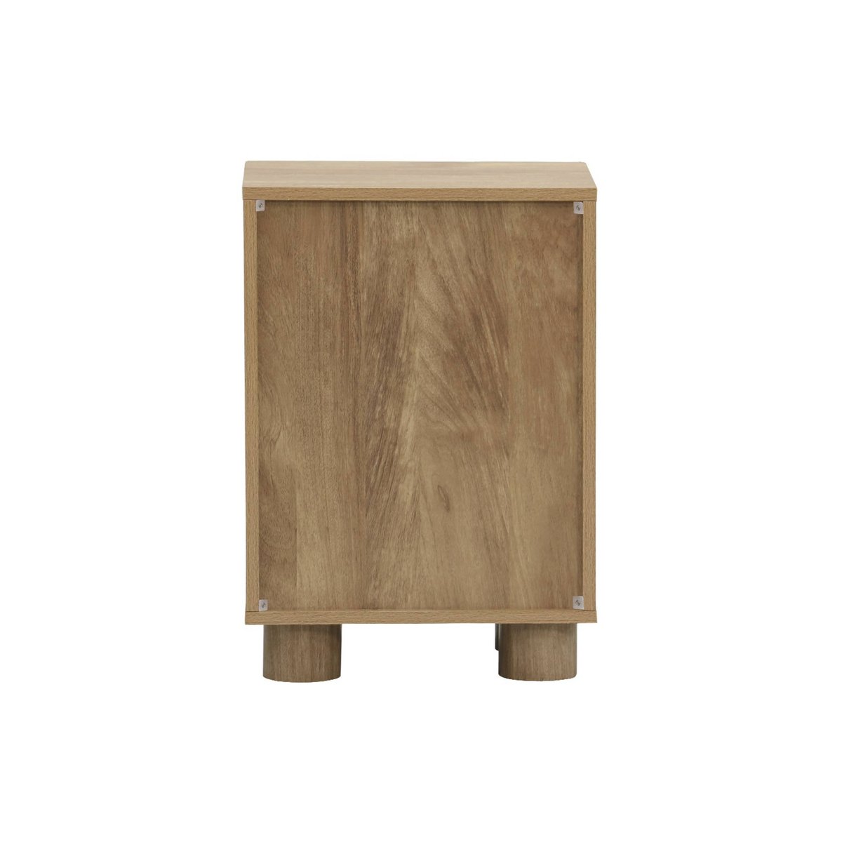 Table de chevet décor bois 1 porte réversible PONDI effet manguier, SWEEEK