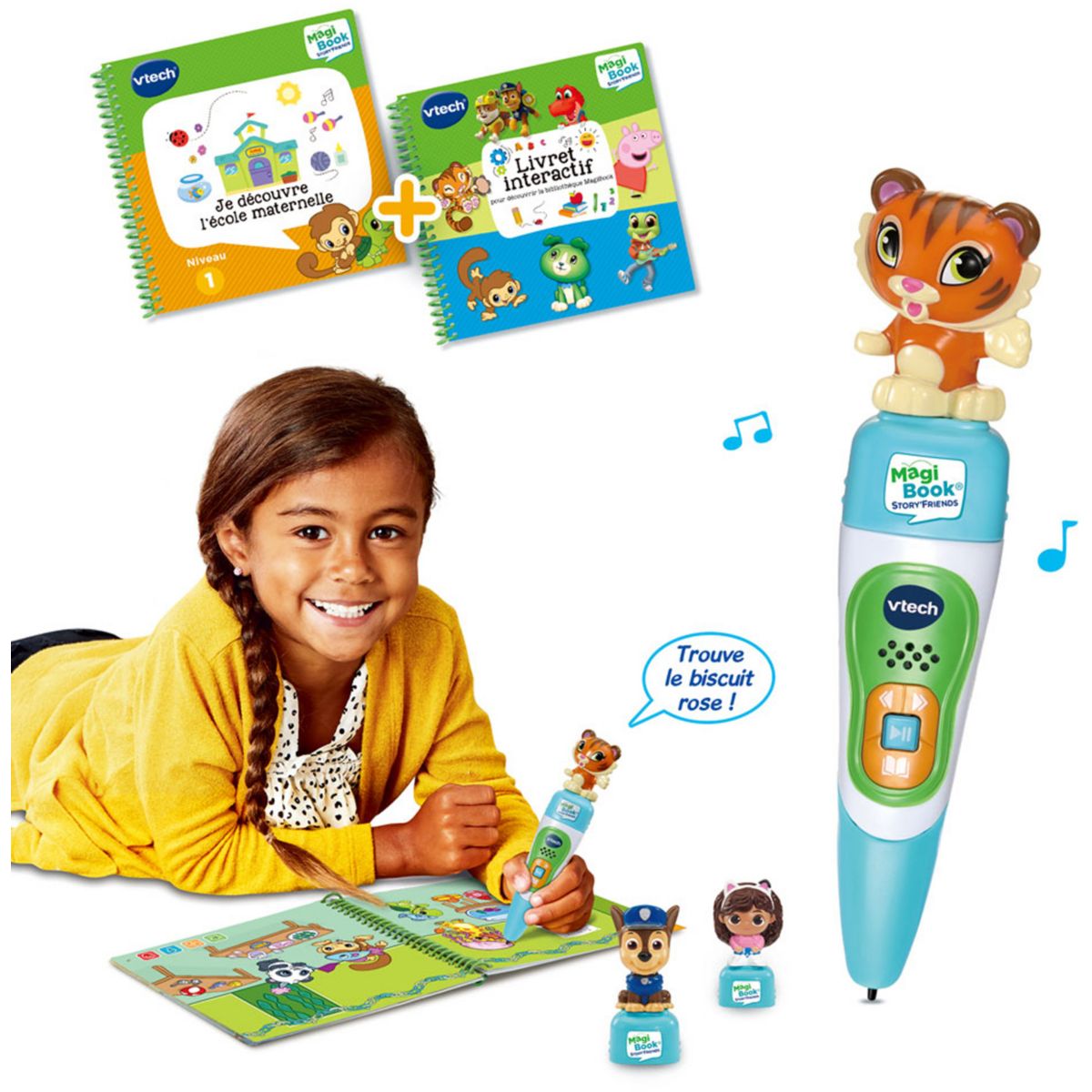 Jeu éducatif MagiBook Story'Friends - Starter Pack couleur unique, VTECH