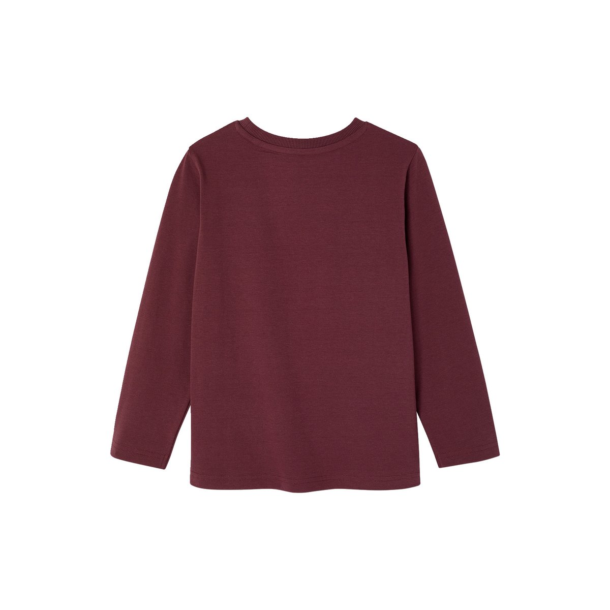 T-shirt manches longues bordeaux, VERTBAUDET