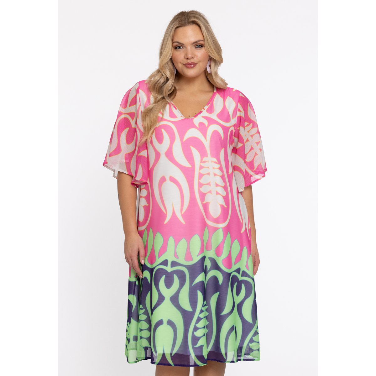 Robe imprimé / imprimée rose, YOEK