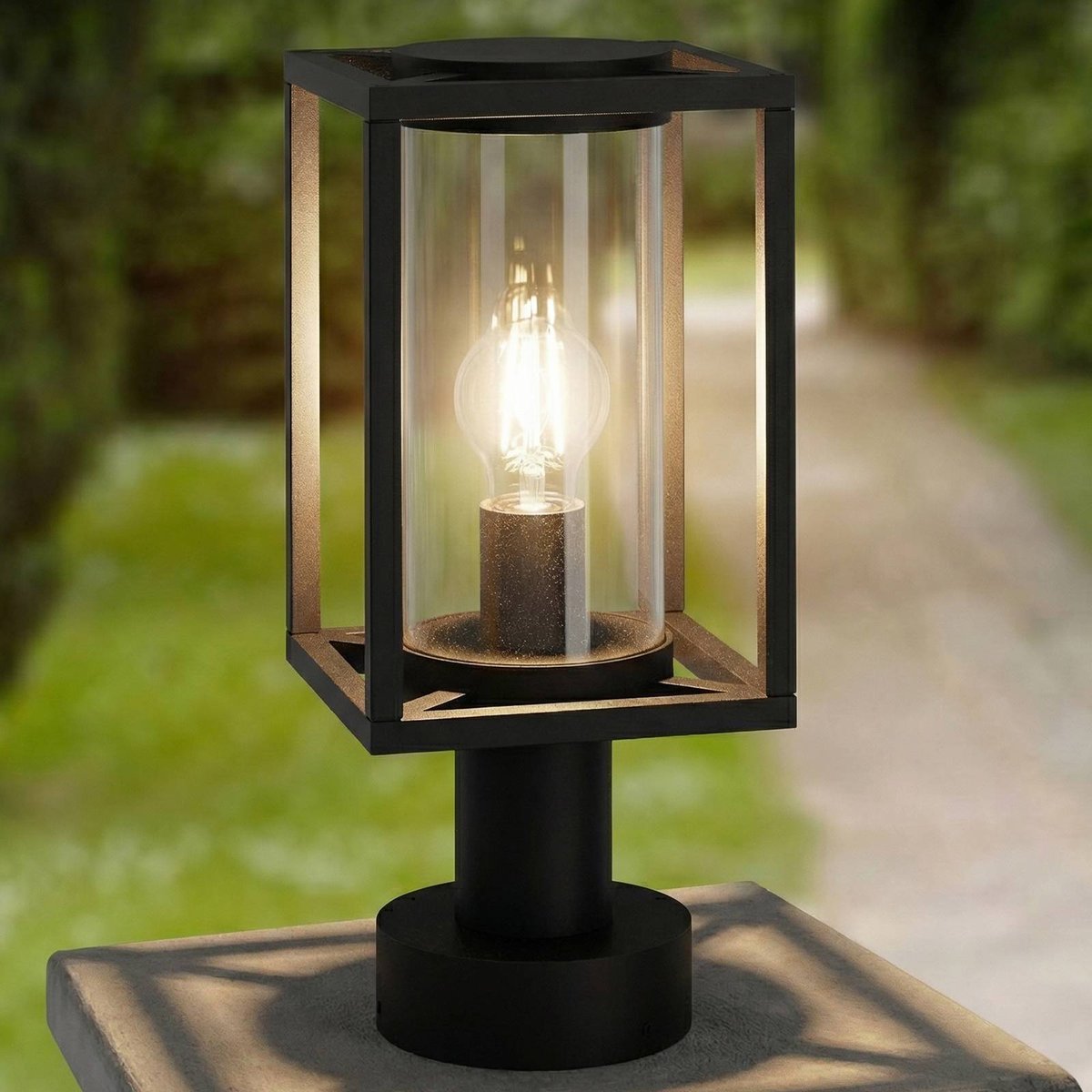 Luminaire extérieur en aluminium moderne anthracite, LUCANDE