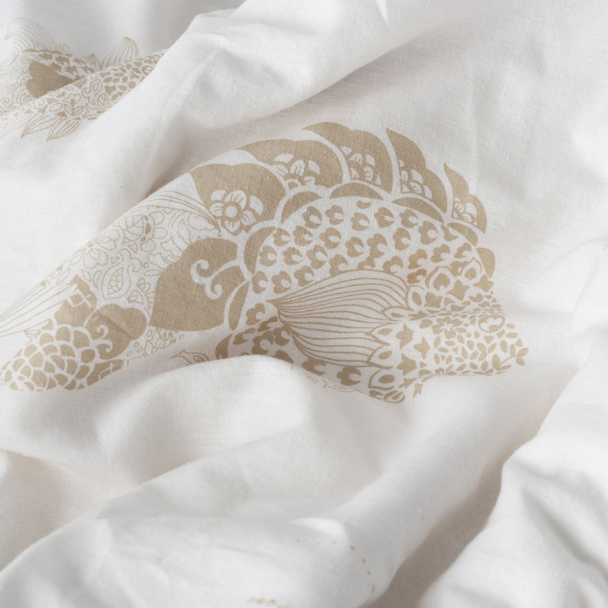 Housse de couette Imprime AMORGOS imprime, CARRE BLANC