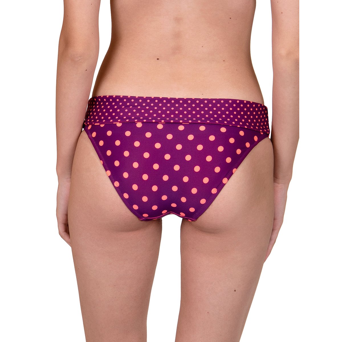 Bas maillot de bain taille haute réglable Linosa rose, LISCA