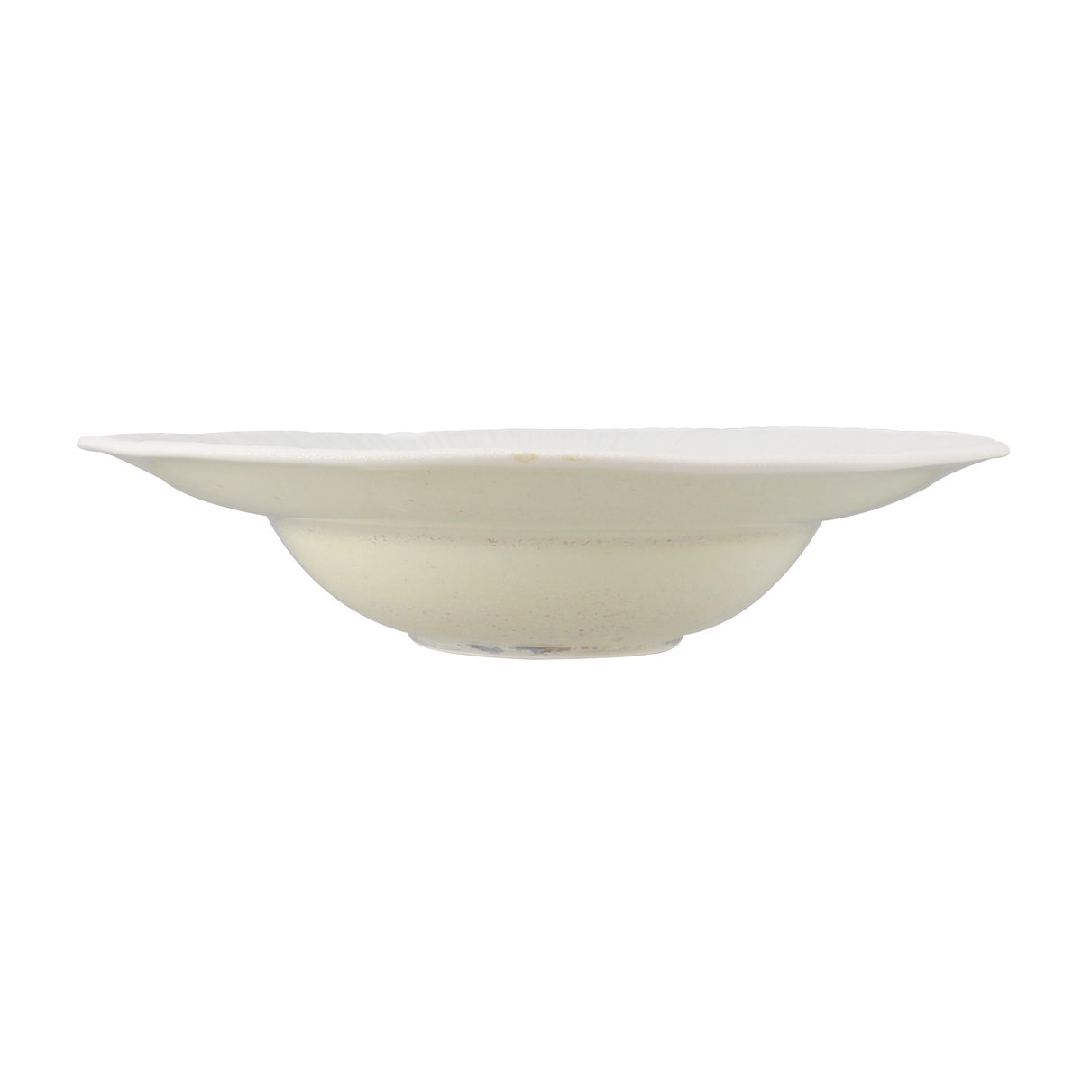 Lot de 4 assiettes gourmet en porcelaine 23cm, URUS beige-blanc, OGO LIVING