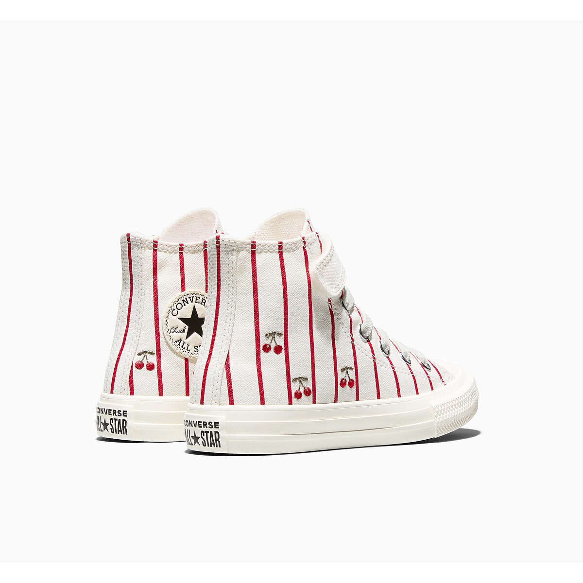 Baskets CHUCK TAYLOR ALL STAR 1V HI SUMMER MARKET rayé blanc/rouge, CONVERSE