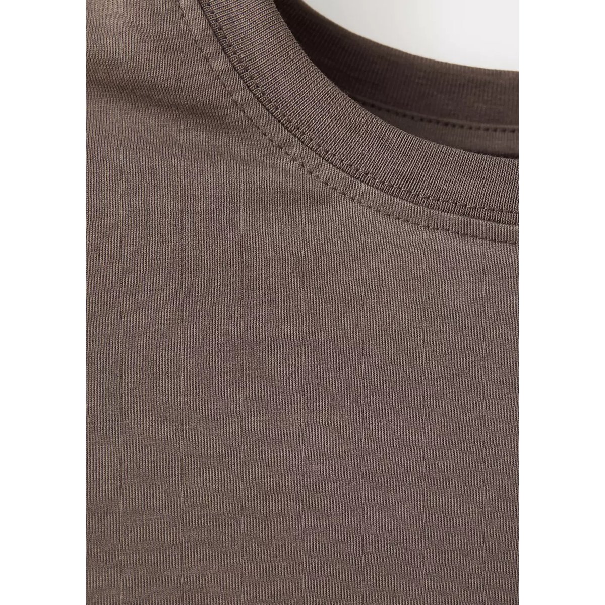 T-shirt coton manches courtes marron, MANGO TEEN