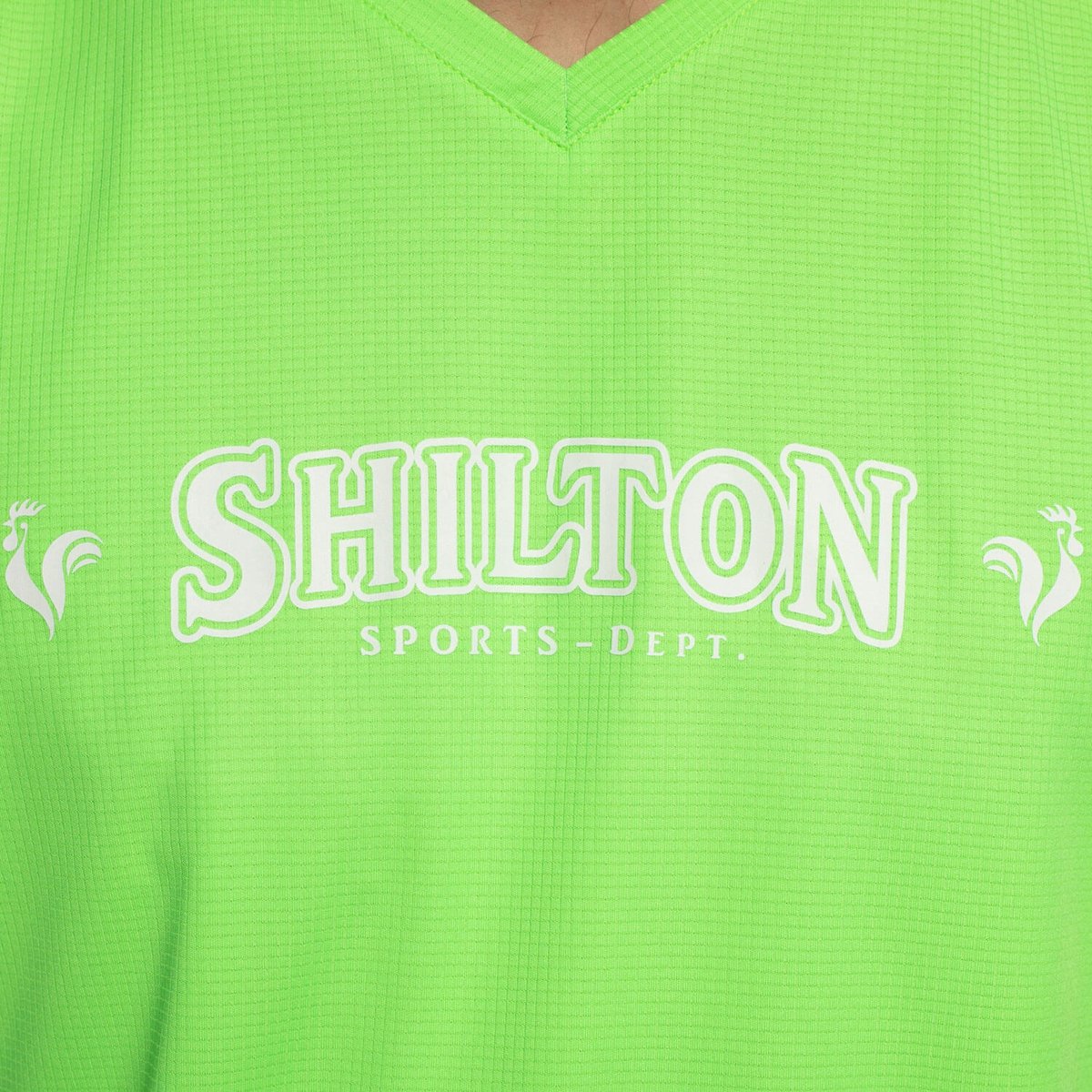 T-shirt sport col v vert, SHILTON