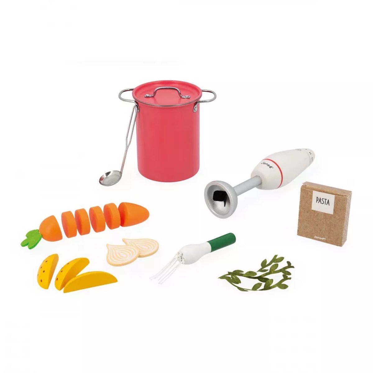 Set Ã  soupe en bois multicolore, JANOD