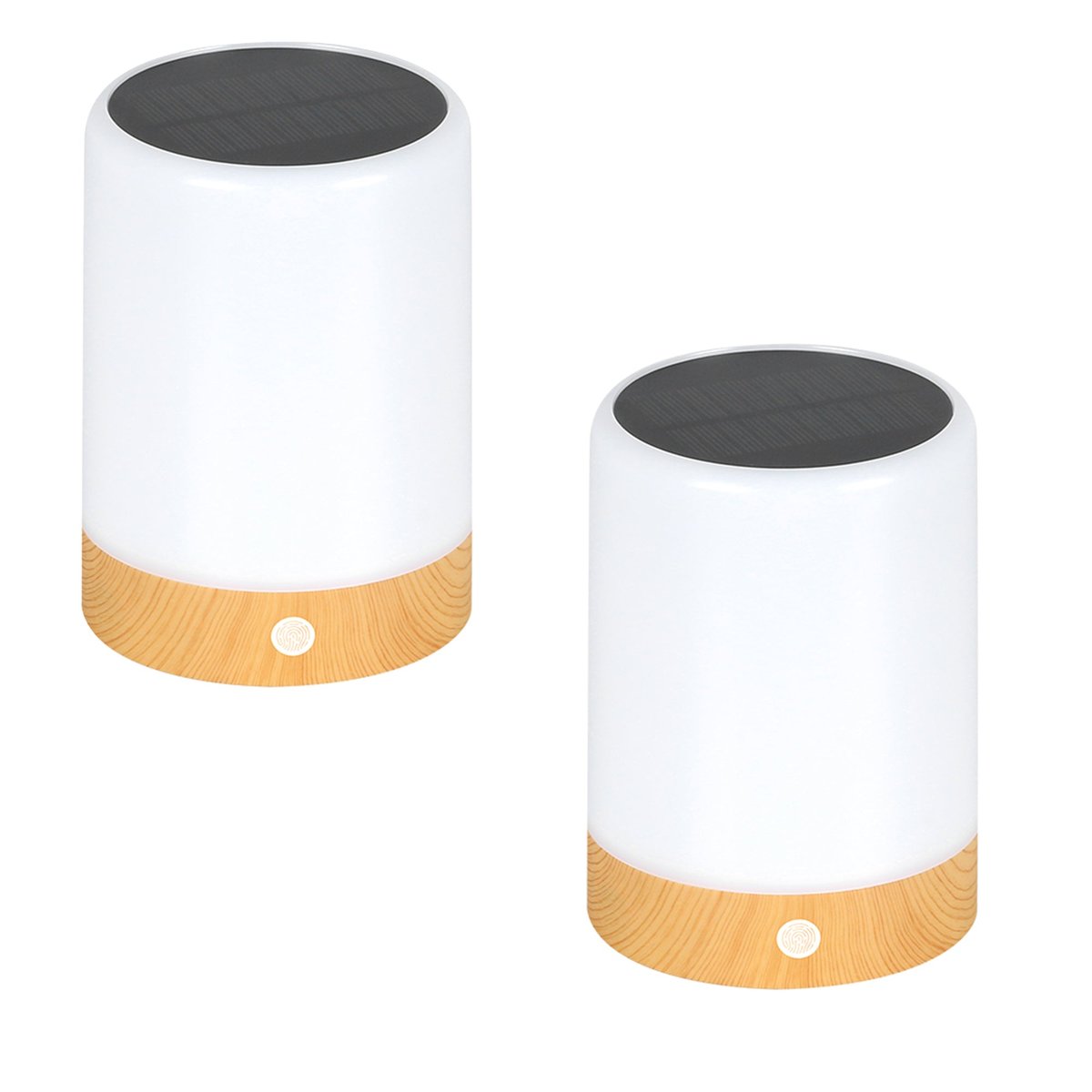 Lot de 2 lampes de table sans fil DUOLIGHT blanc, LUMISKY