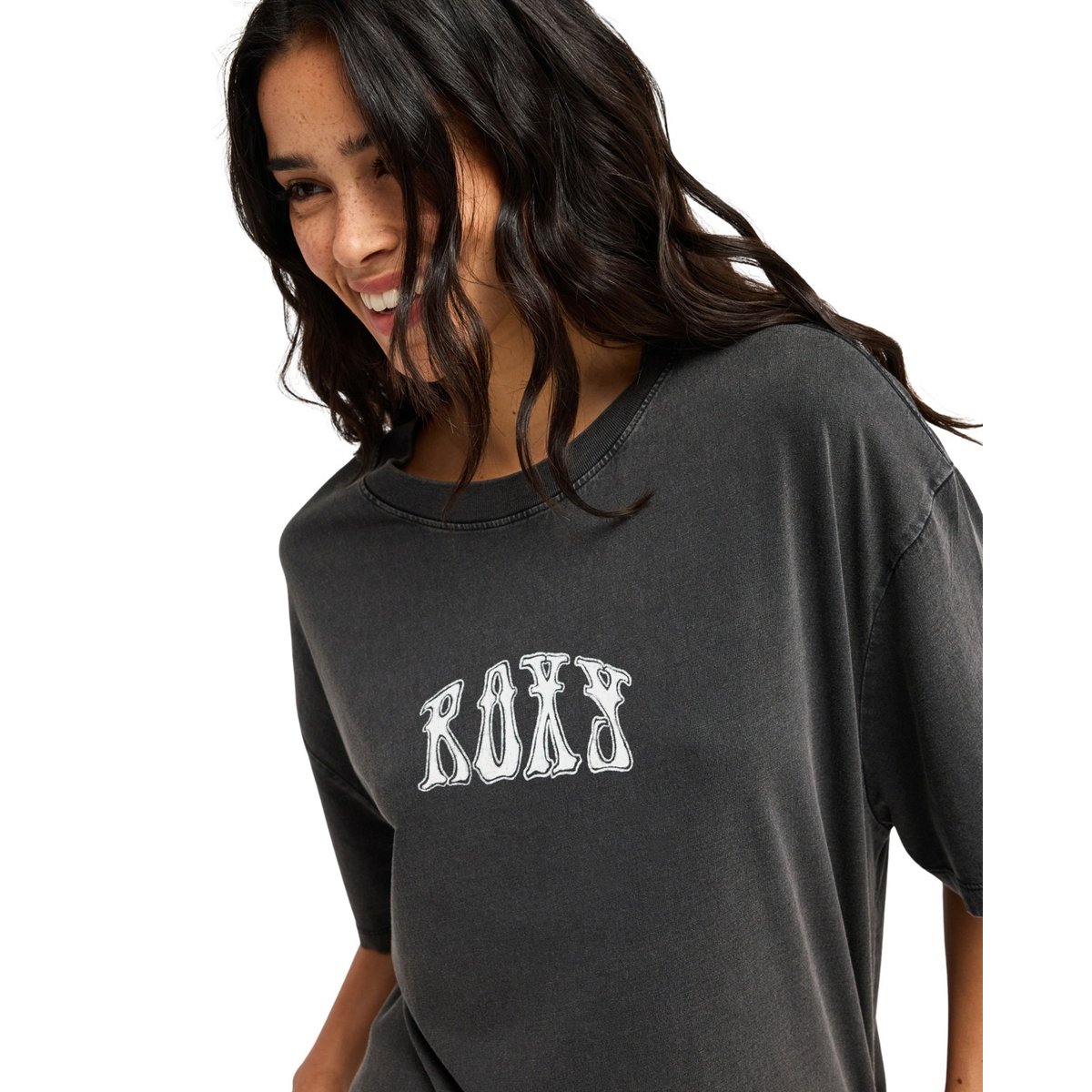 T-shirt oversize à manches courtes WASHED. noir anthracite, ROXY