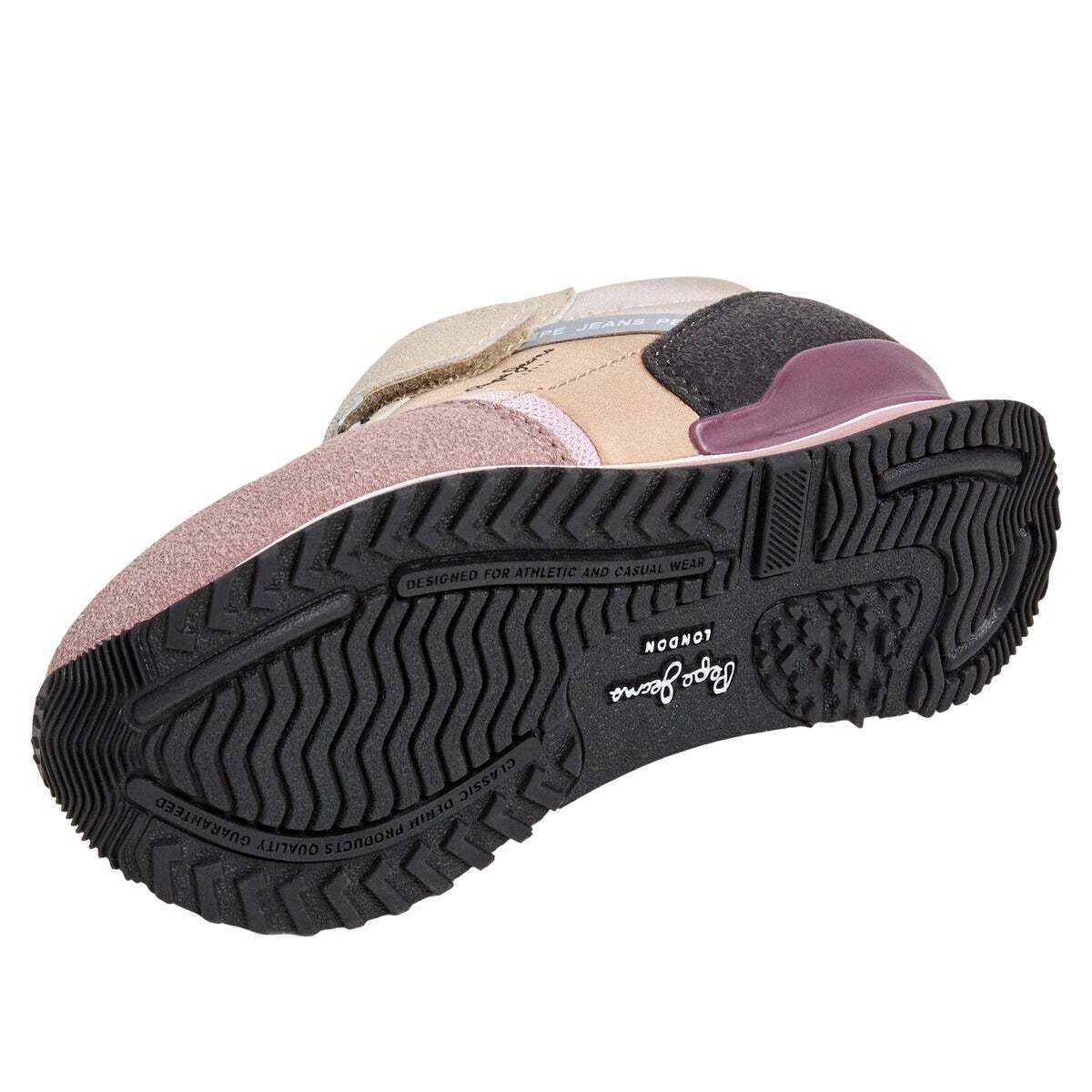 Baskets Running Avec Fermeture Velcro rose décoloré, PEPE JEANS