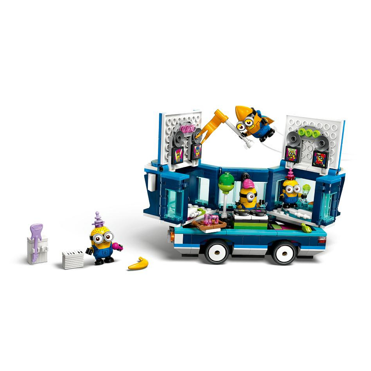 LEGO Moi, Moche et Méchant - Le disco-bus des Minions - 75581 jaune, LEGO