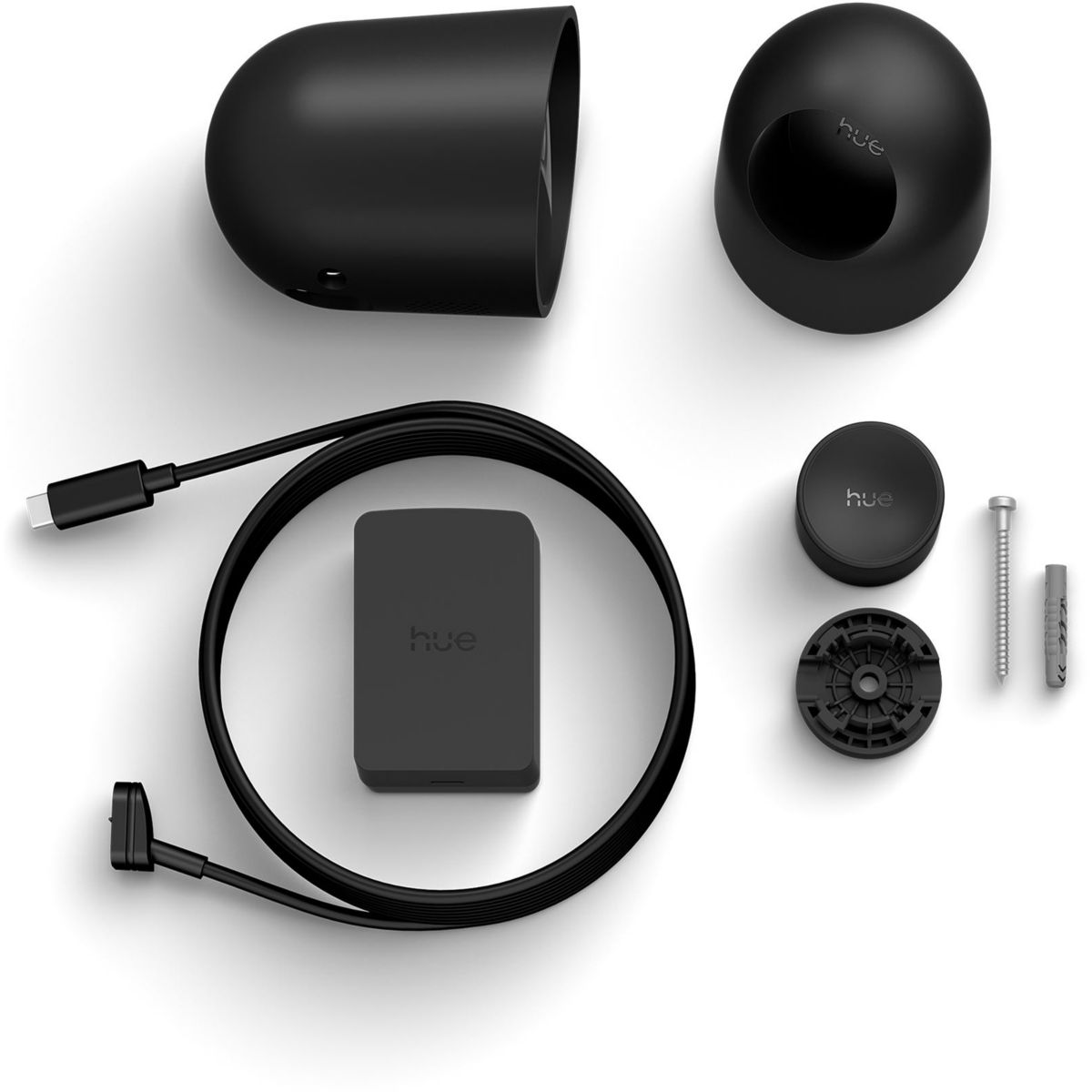 Caméra de surveillance SECURE noire 2K couleur unique, PHILIPS HUE