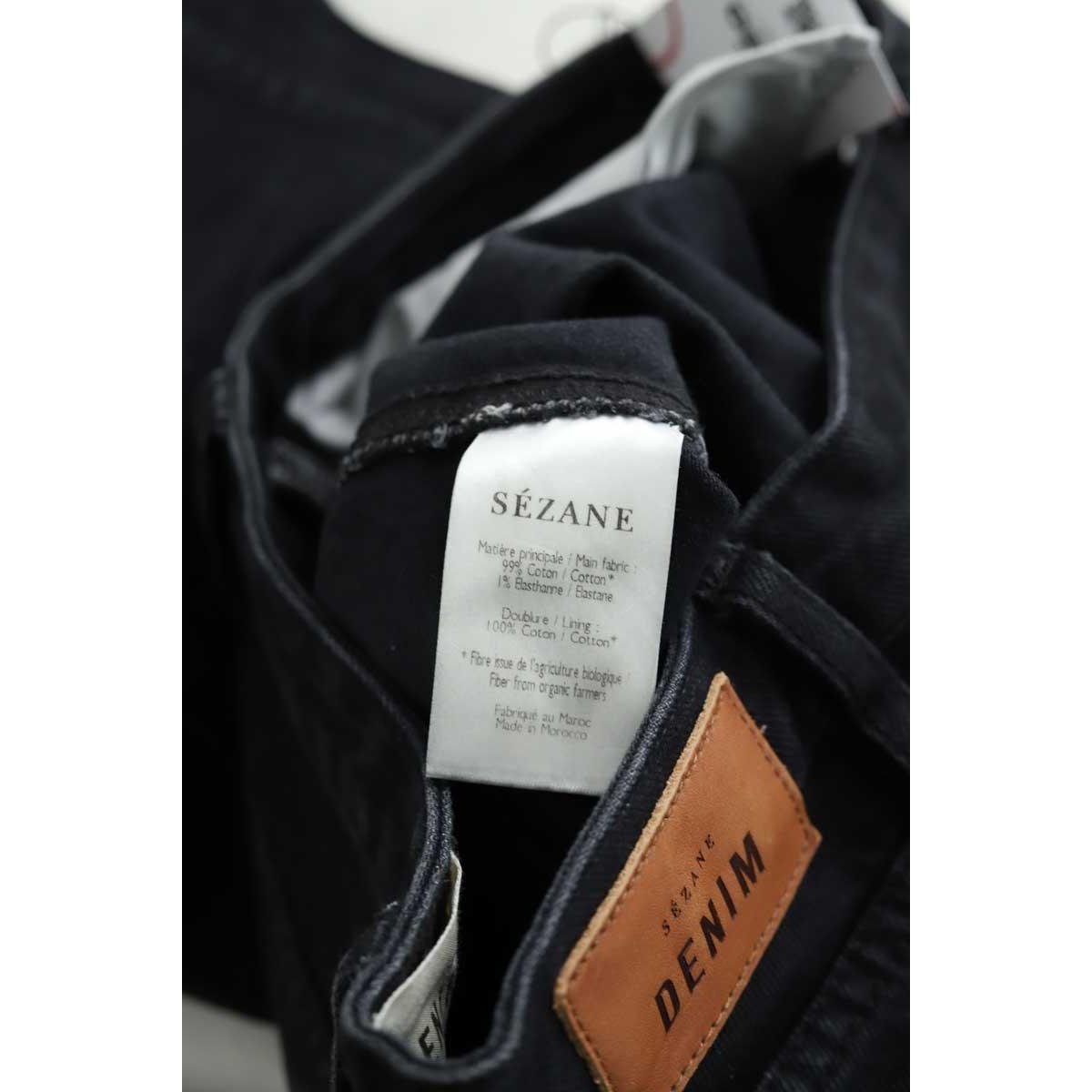 Jean droit - Très Bon État noir, SEZANE