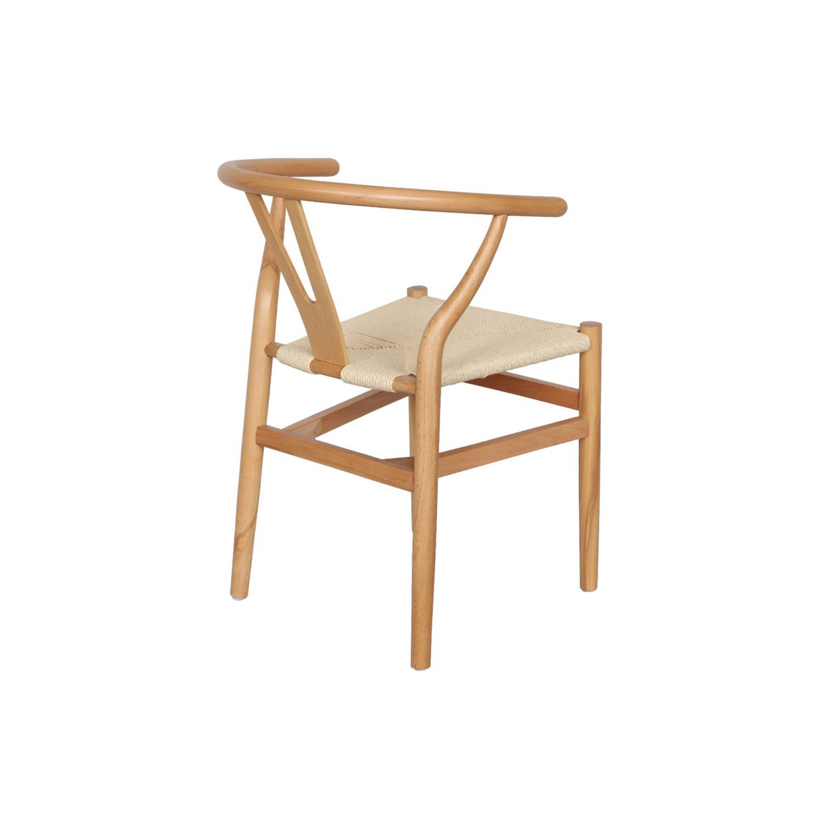 Chaise vintage bois de hêtre et cordes (lot de 2) CECILE naturel, SWEEEK
