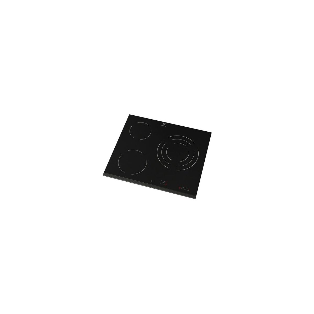 Plaque vitrocéramique BHV6232FOK - 3 foyers Noir noir, ELECTROLUX