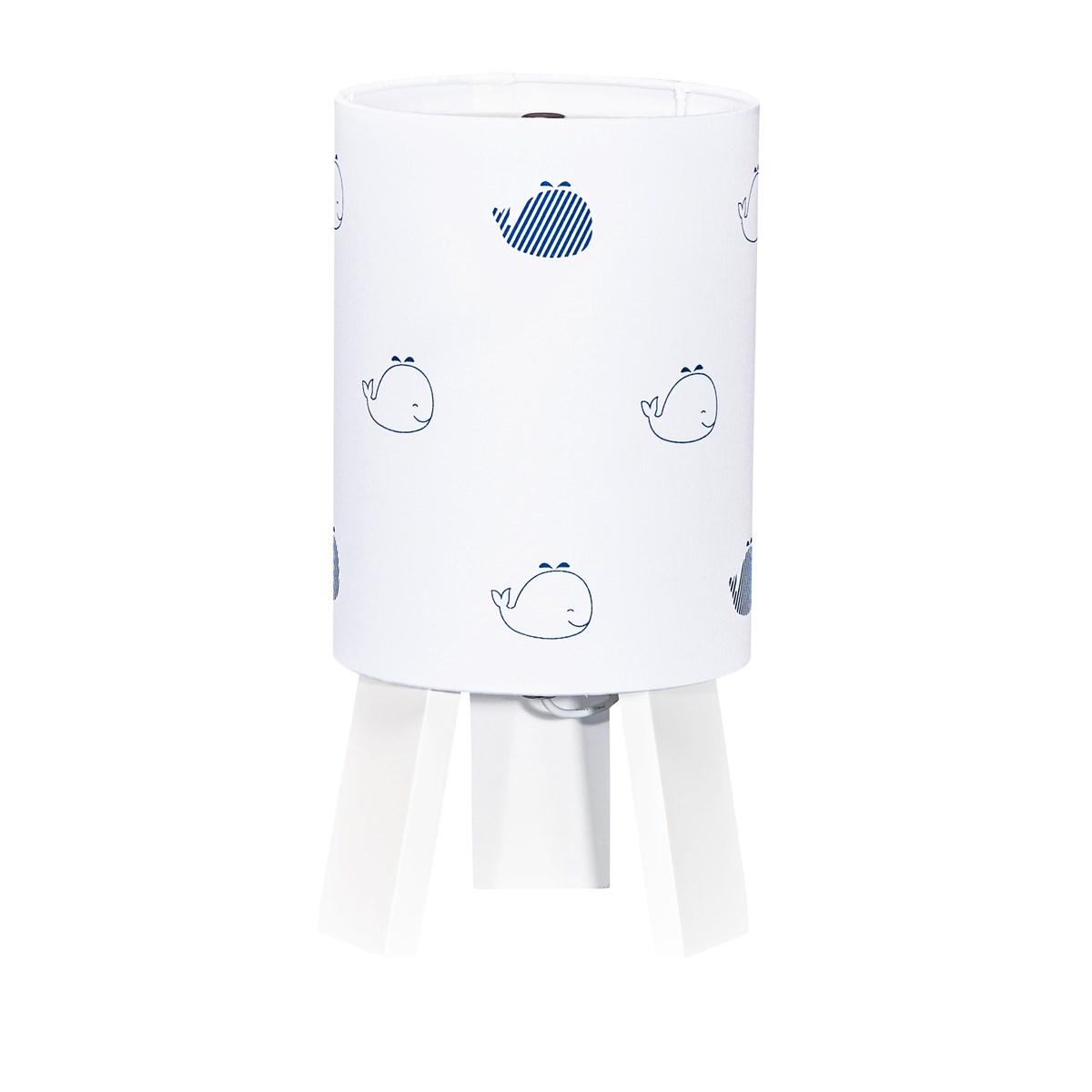 Lampe de chevet en coton blanc, SAUTHON