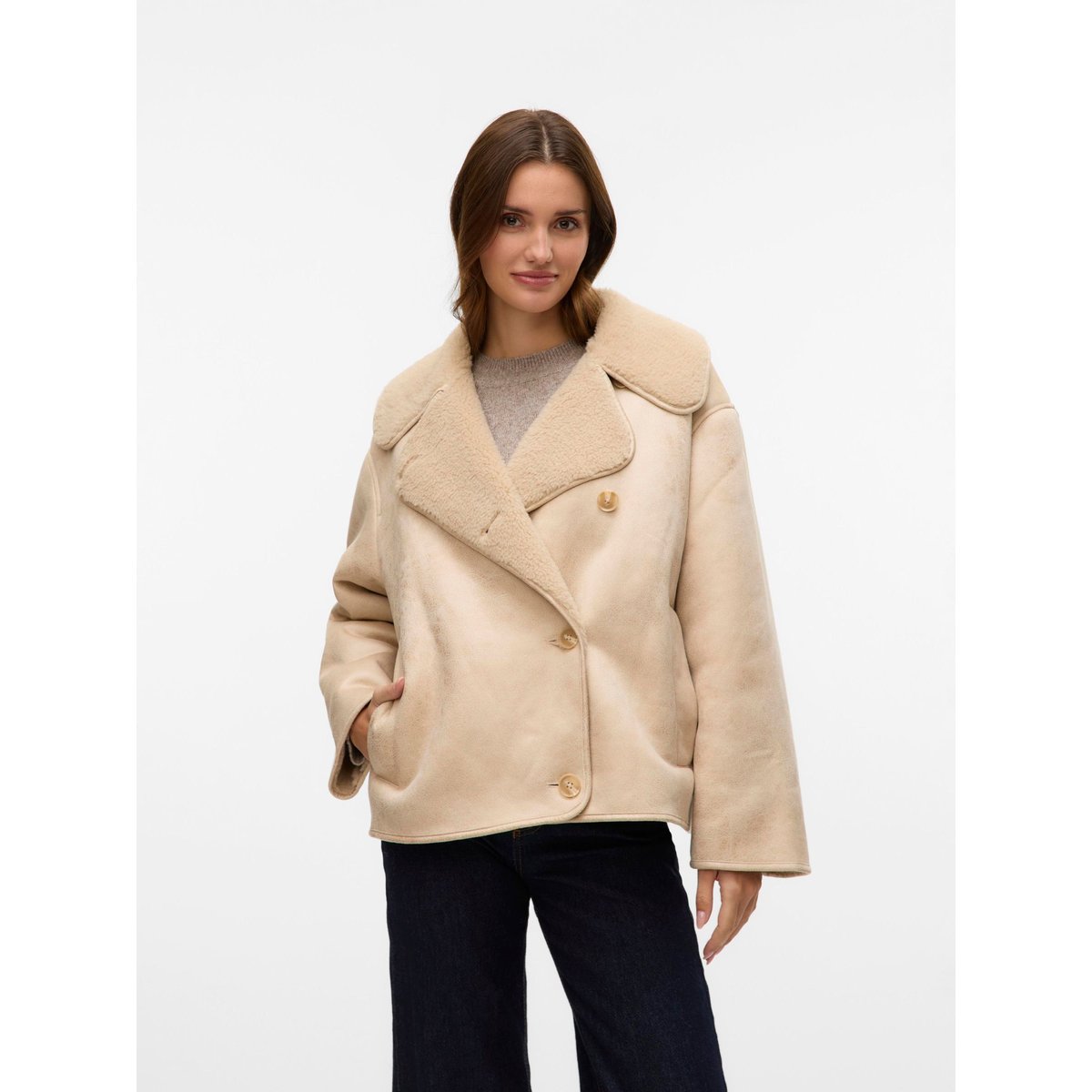 Veste oatmeal, VERO MODA