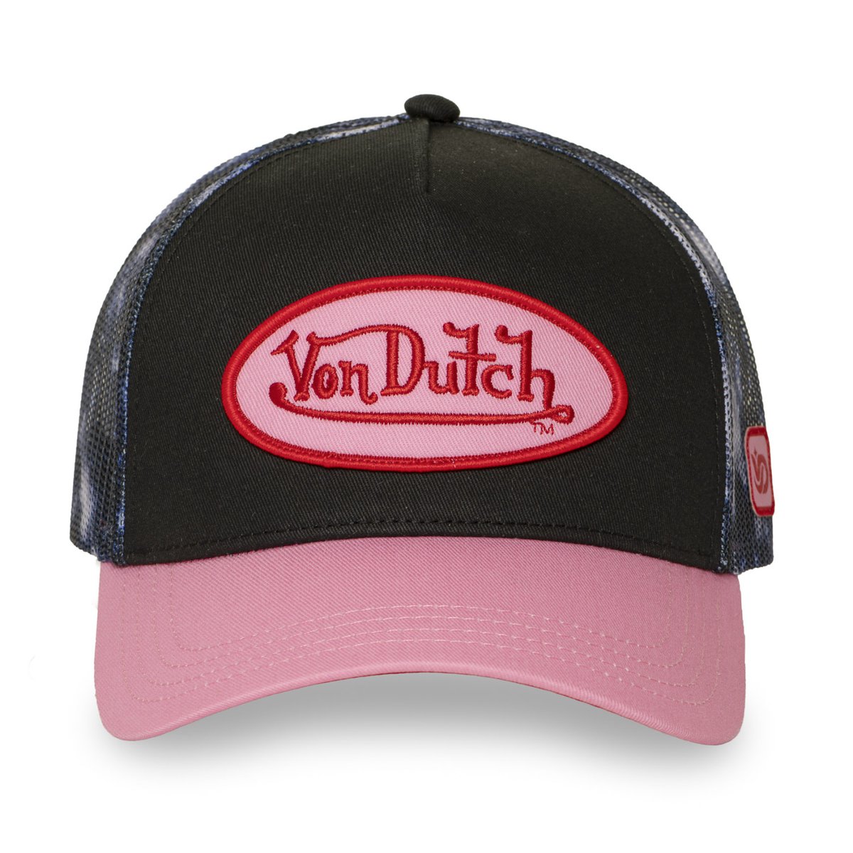 Casquette trucker SPACE noir/rose/rouge/bleu, VON DUTCH