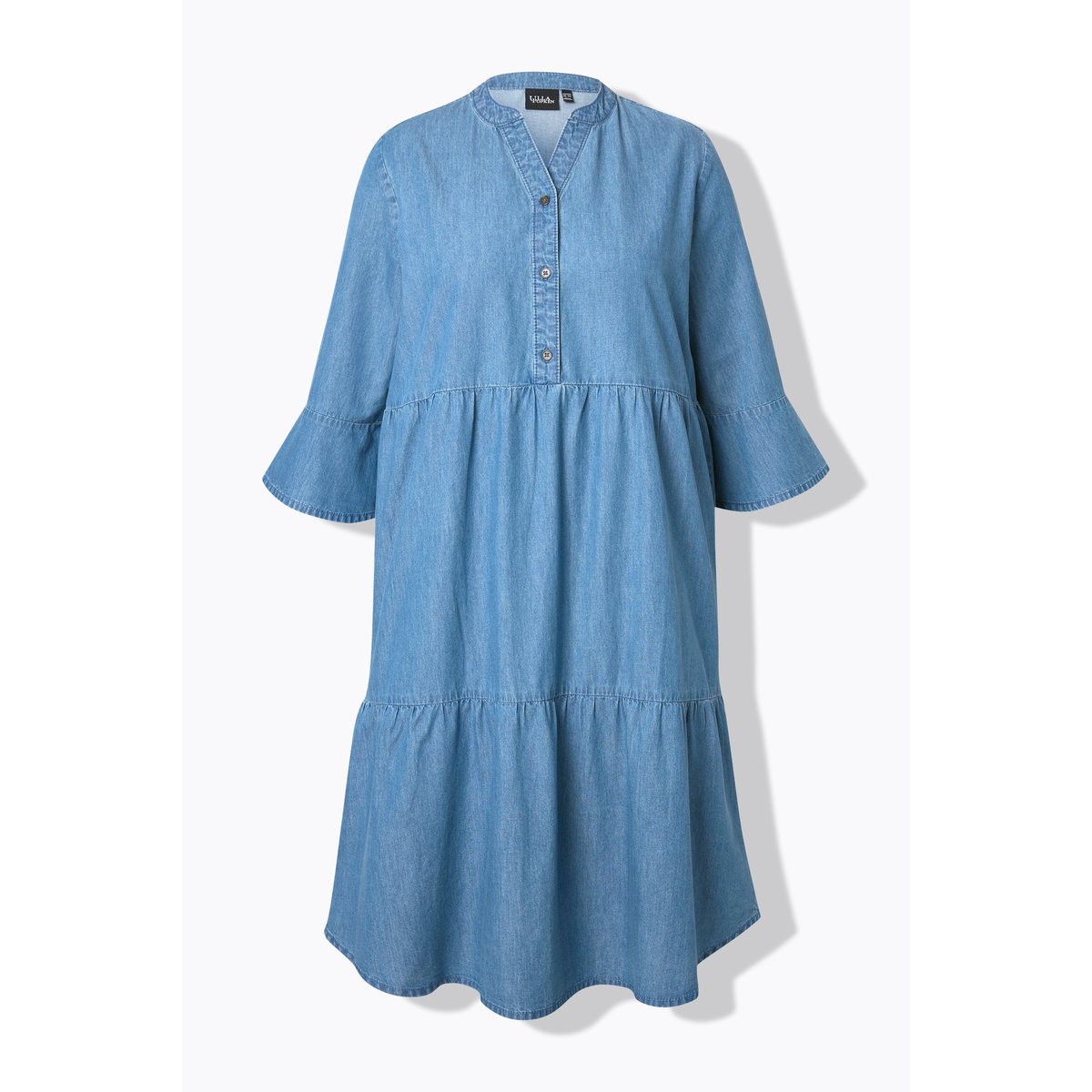 Robe à volants bleu jean, ULLA POPKEN