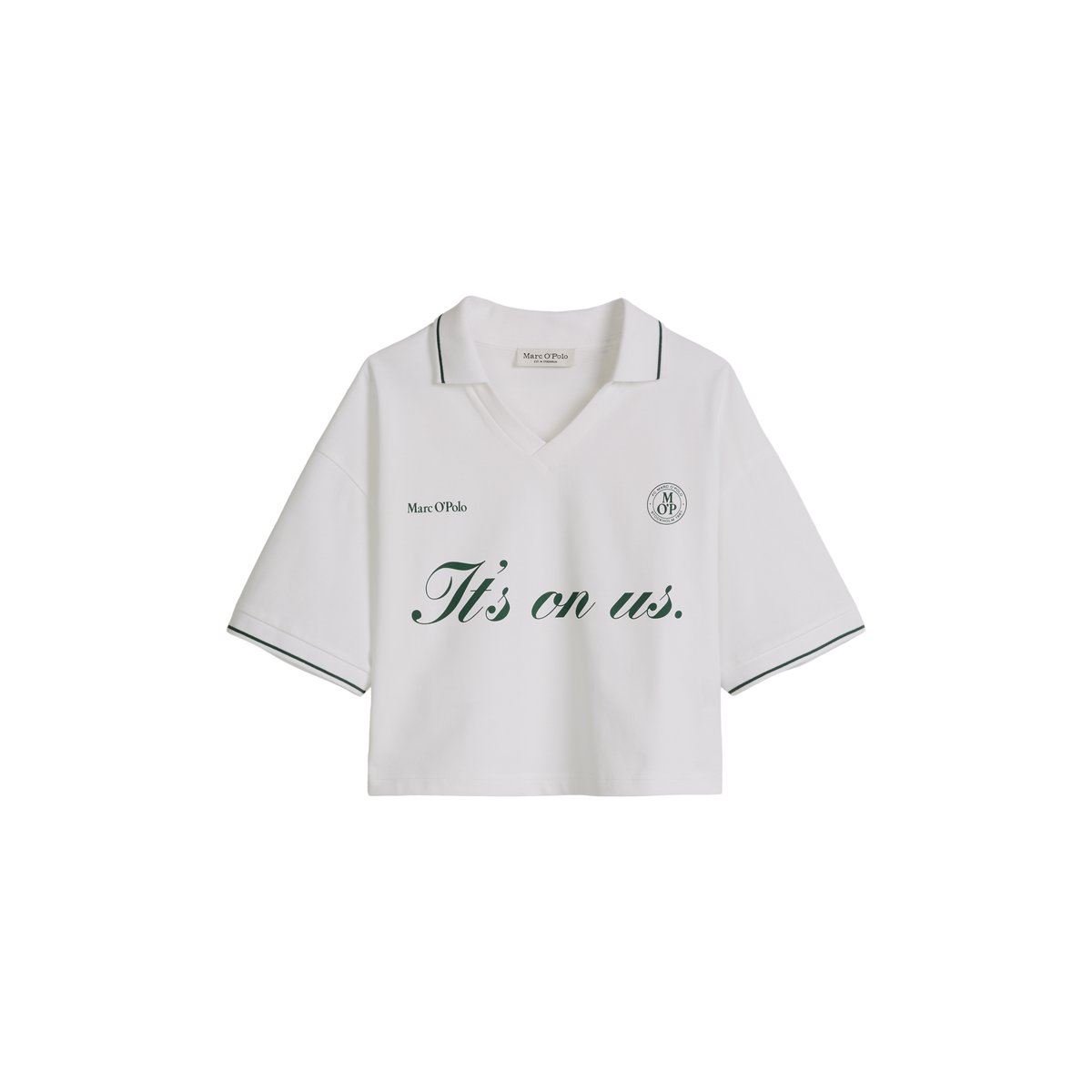 MOP Club '67 Football Maillot, Cropped en jersey lourd blanc, MARC O'POLO