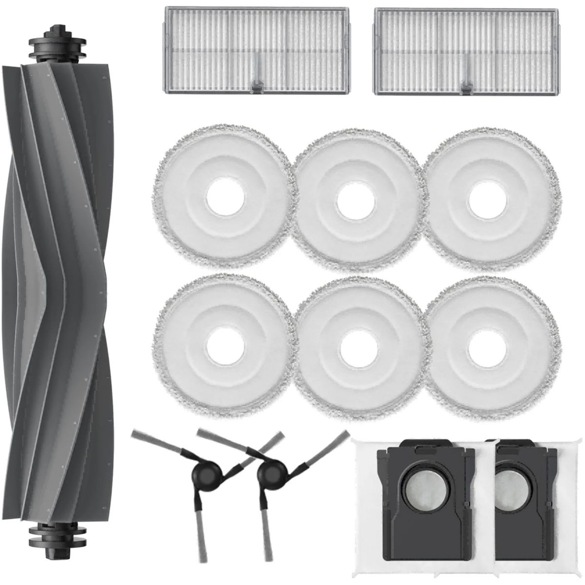 Kit accessoires Entretien complet brosses filtres robot E40 Ultra couleur unique, MOVA