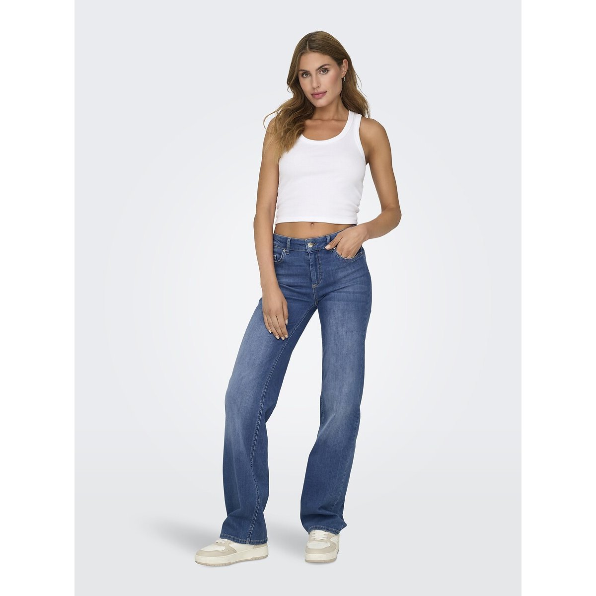 Jean droit medium blue, ONLY