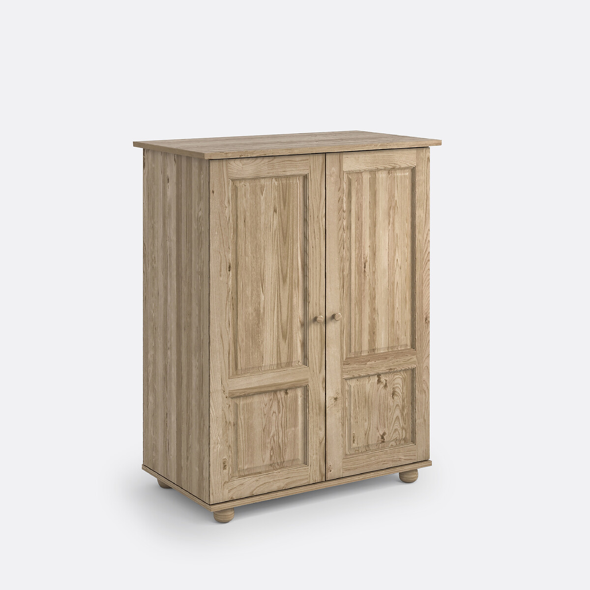 Armoire H120 cm, penderie, Redmond bois clair brut, SO'HOME