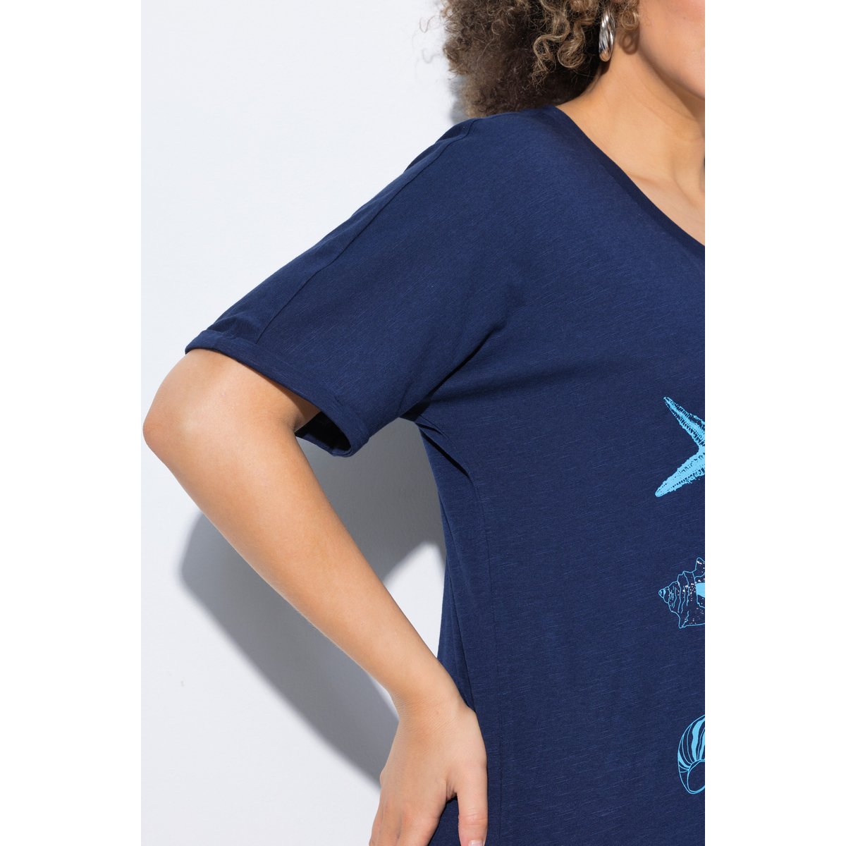 T-shirt oversize bleu encre, ULLA POPKEN