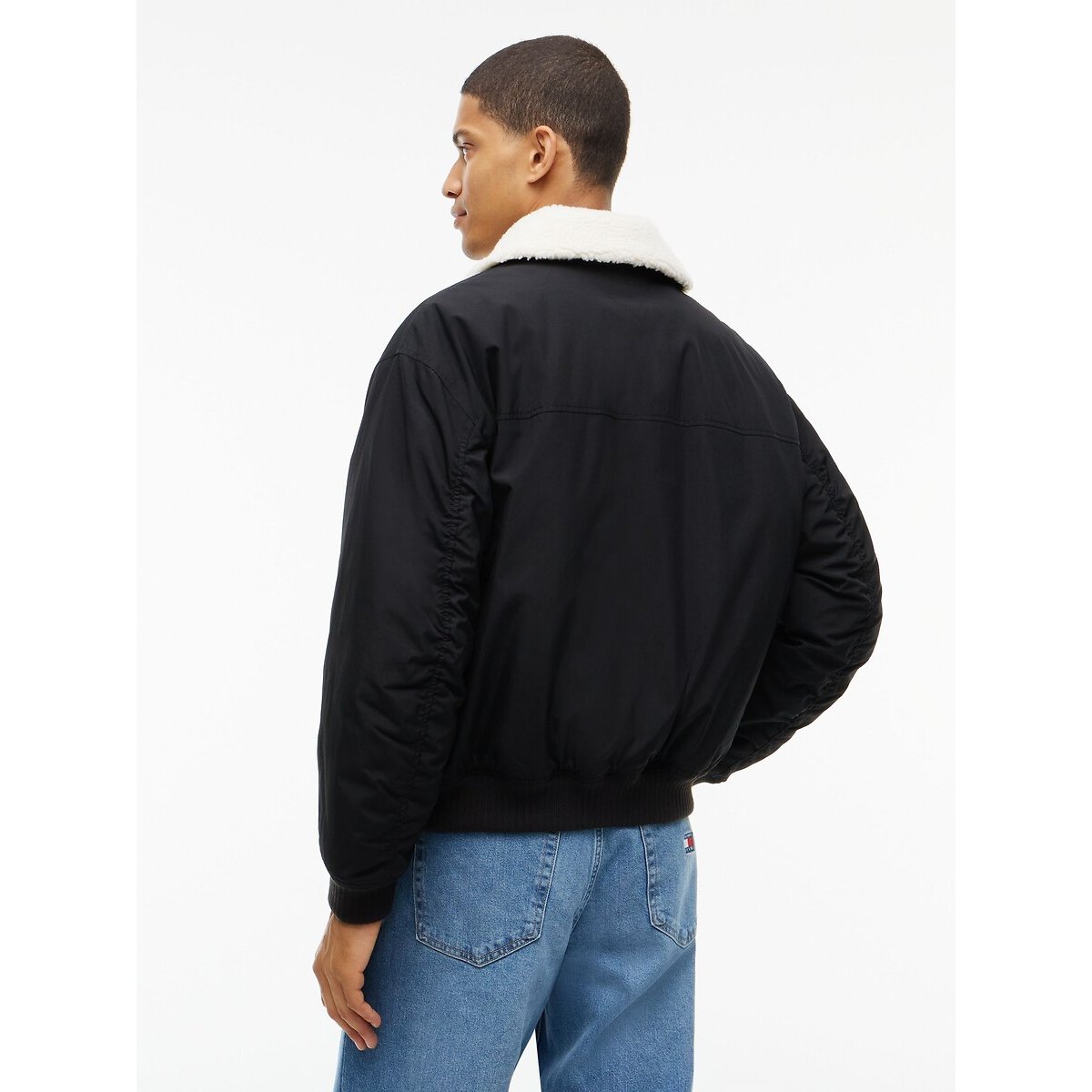 Blouson aviateur, col contrasté noir, TOMMY JEANS
