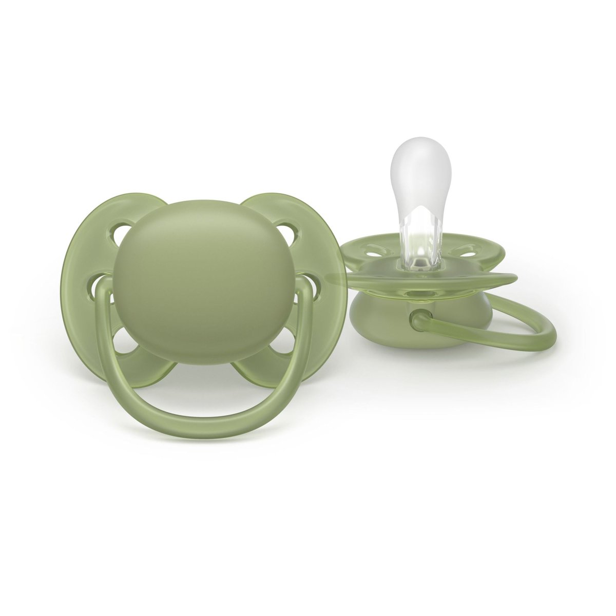 Lot de 2 sucettes Ultra Soft 18 mois et plus SCF093/05 couleur unique, PHILIPS AVENT