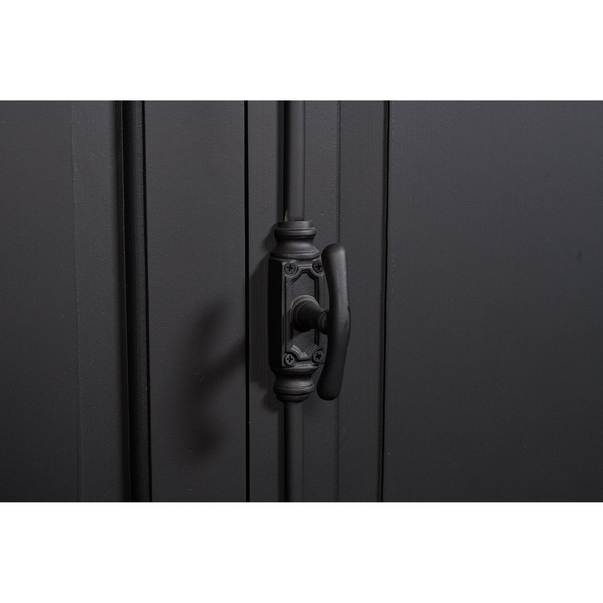 Buffet vaisselier en bois noir 2 portes vitrées - DALILA noir, HELLIN, DEPUIS 1862