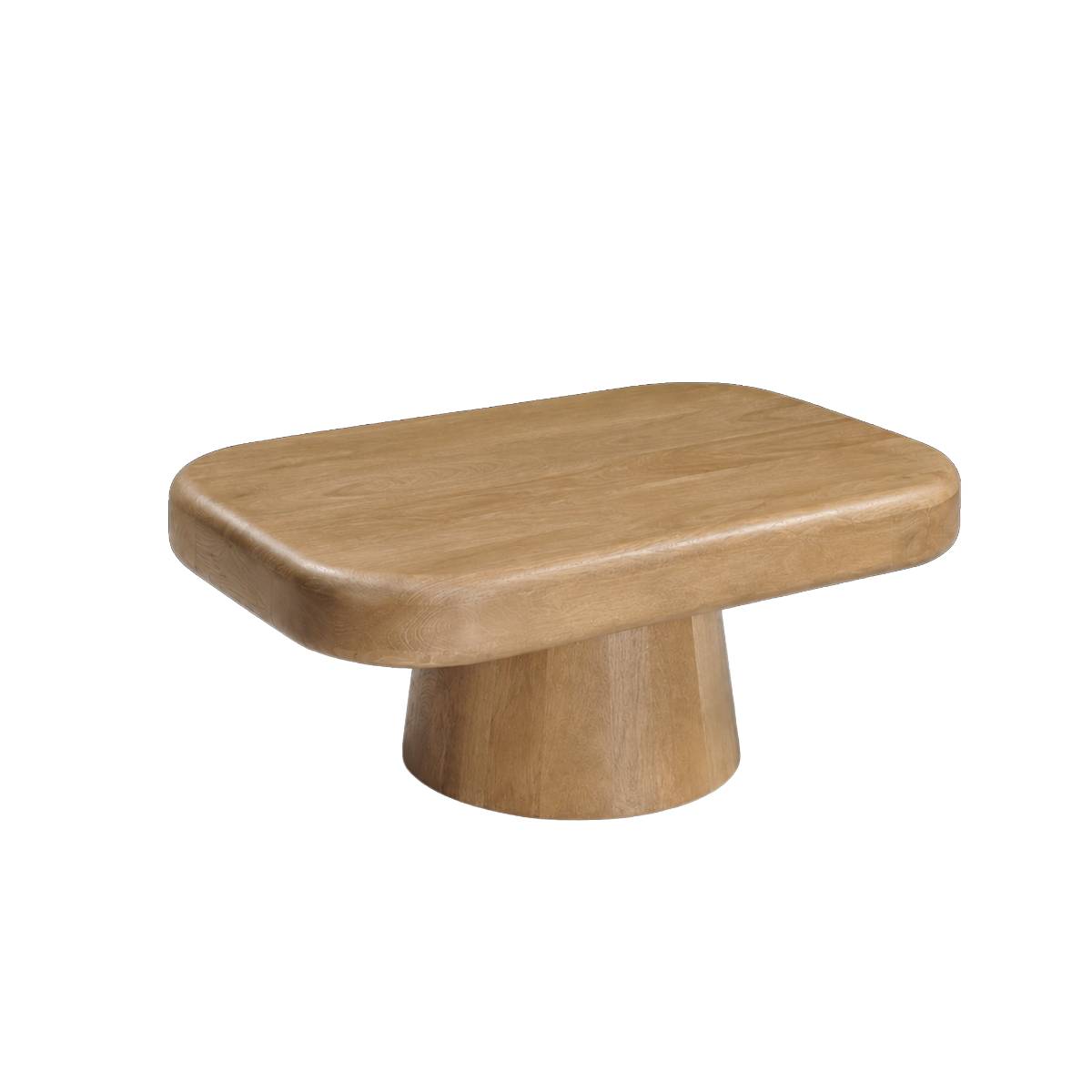 Table basse en bois de manguier LYSENE bois clair, MADE IN MEUBLES