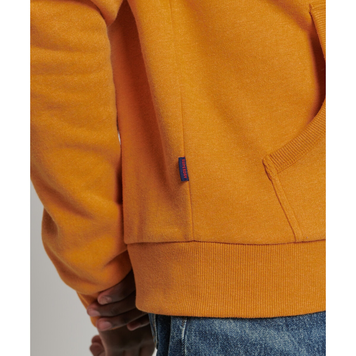 Sweat À Capuche Vintage Logo jaune, SUPERDRY