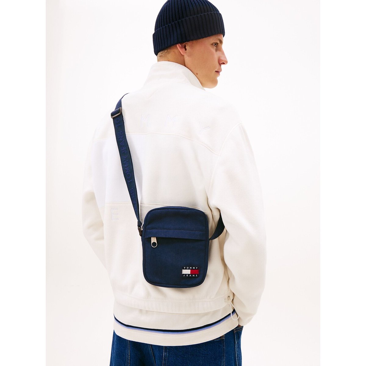 Sacoche bandoulière Daily Cord Ess Reporter bleu marine, TOMMY JEANS