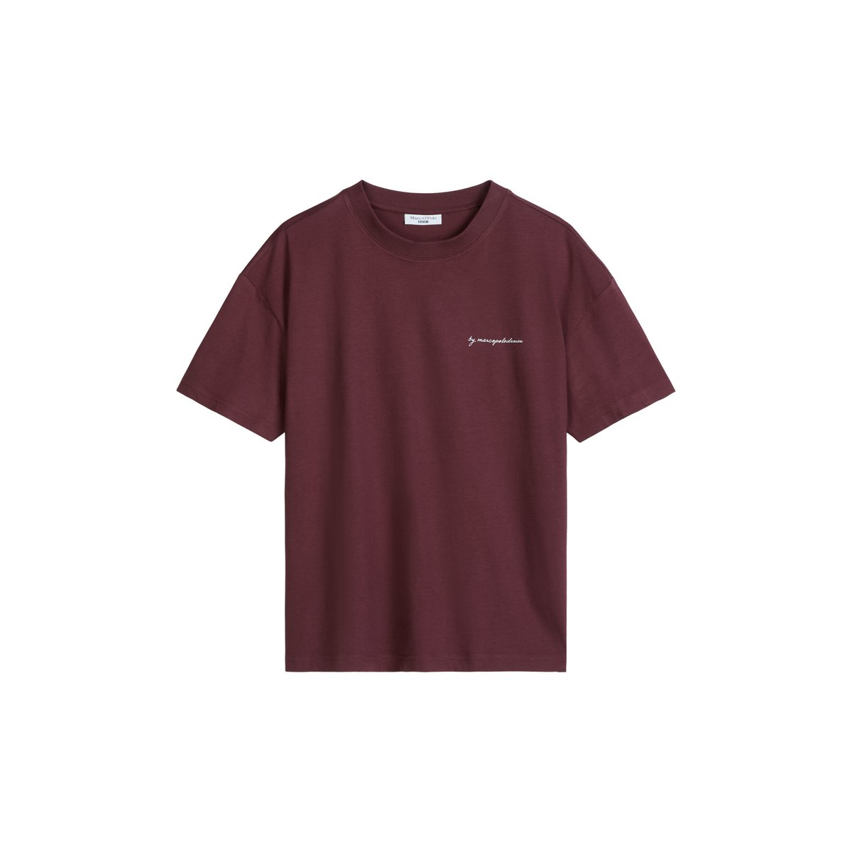 T-shirt relaxed avec impression dans le dos rouge foncé, MARC O’POLO DENIM