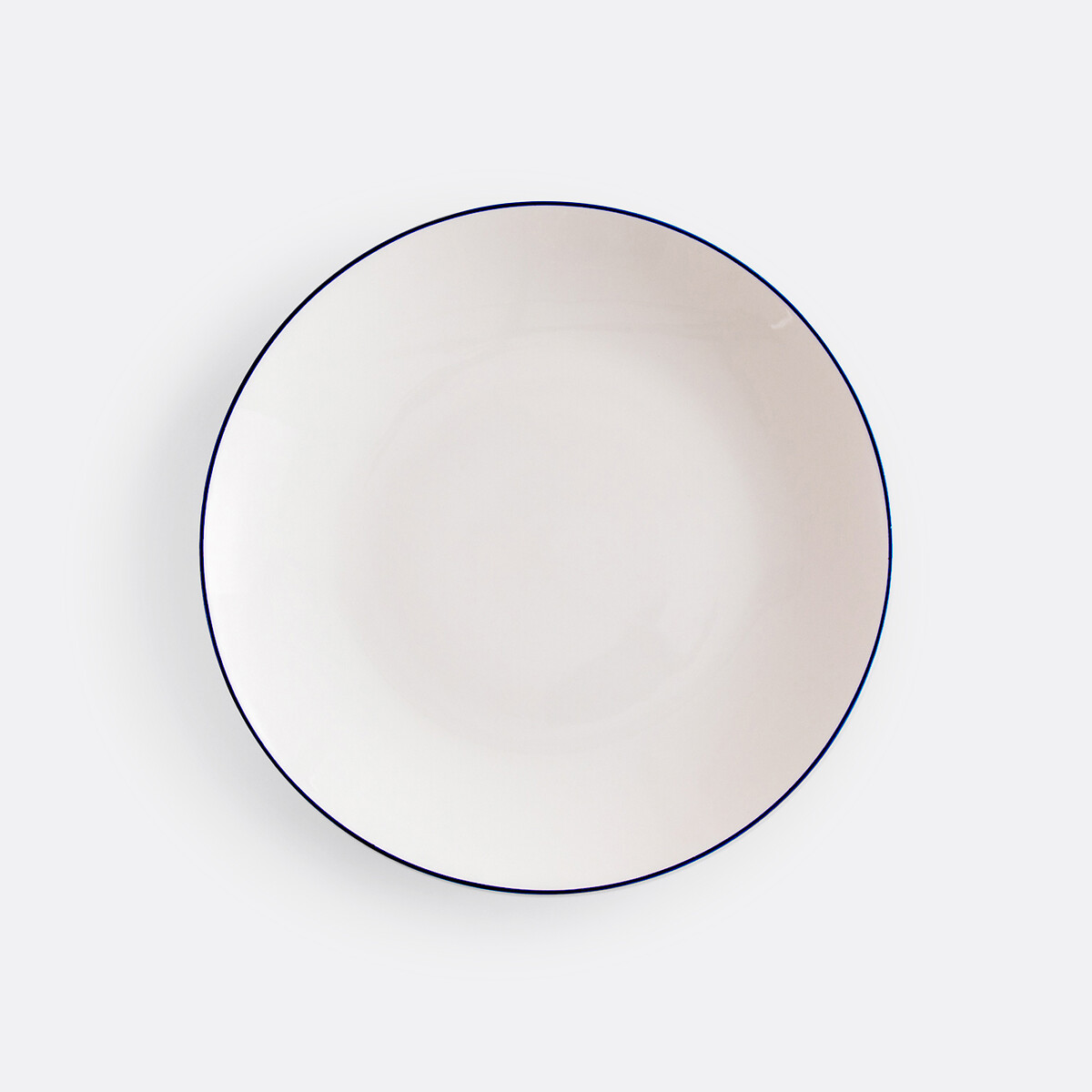 Lot de 4 assiettes à dessert porcelaine, Malo blanc/bleu, LA REDOUTE INTERIEURS