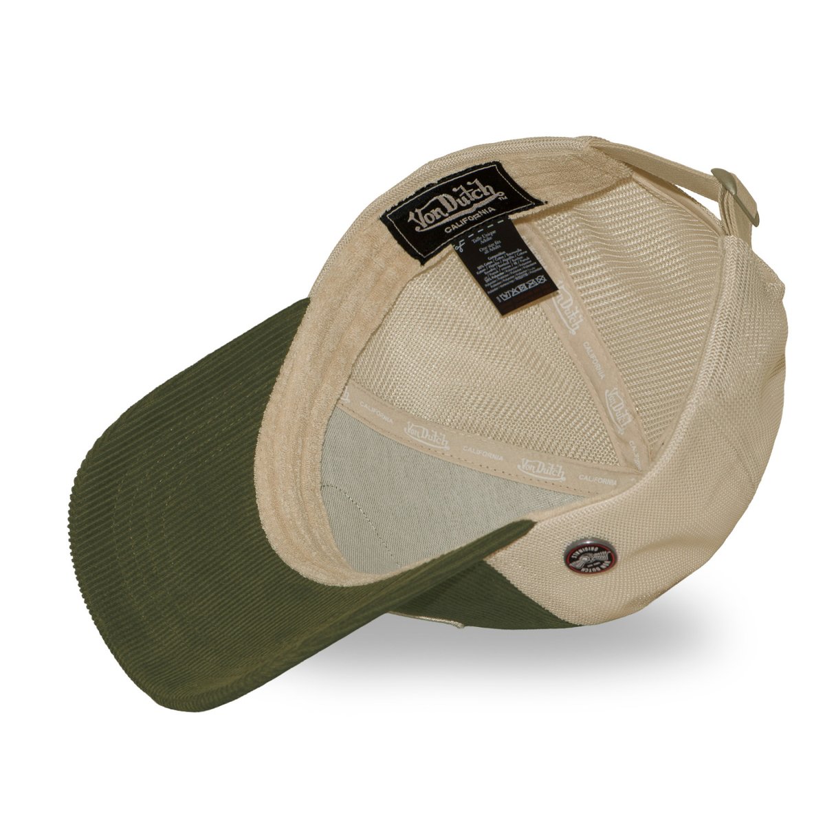 Casquette trucker LOFb vert sapin/beige, VON DUTCH