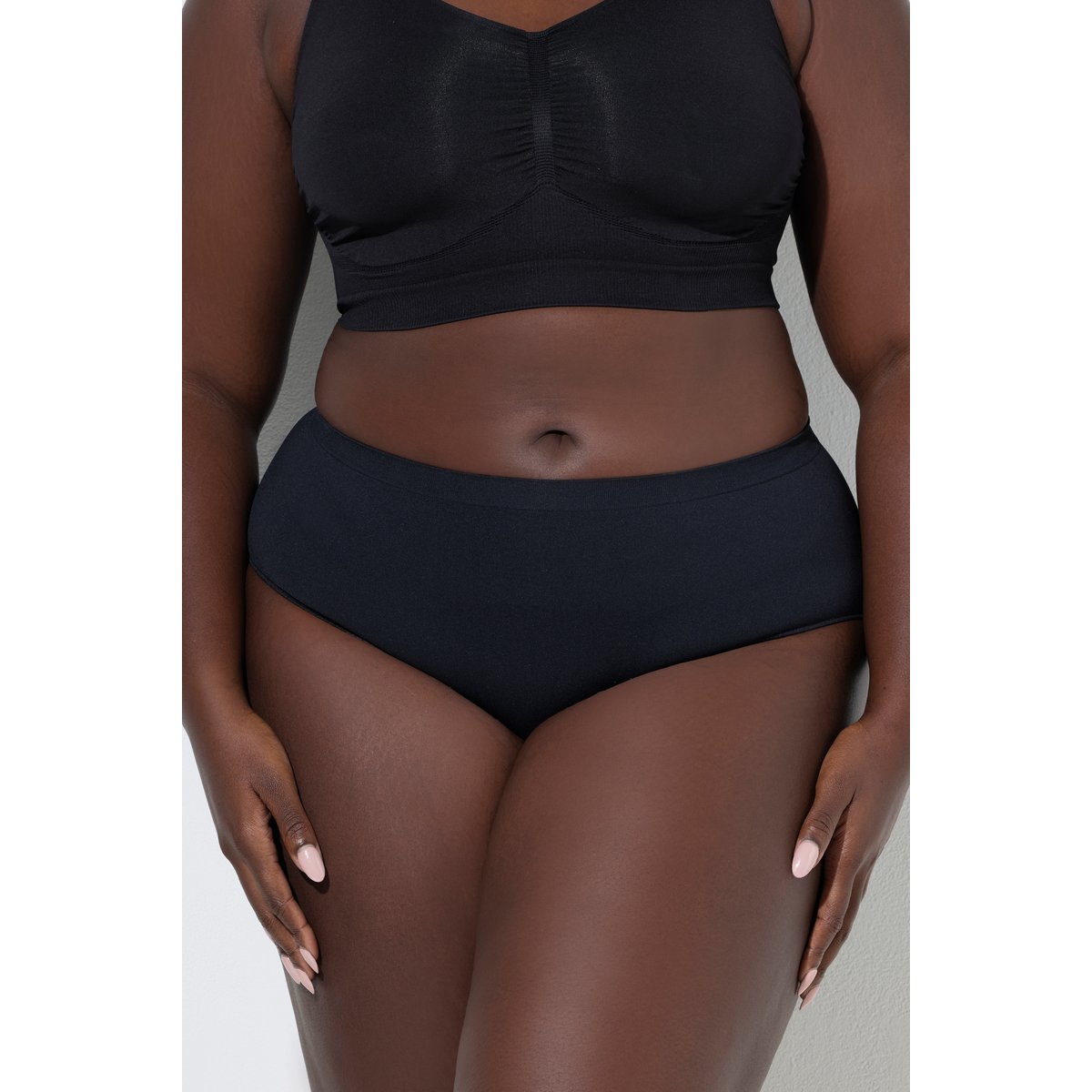 Lot de 2 culottes midi, sans coutures poudre, ULLA POPKEN