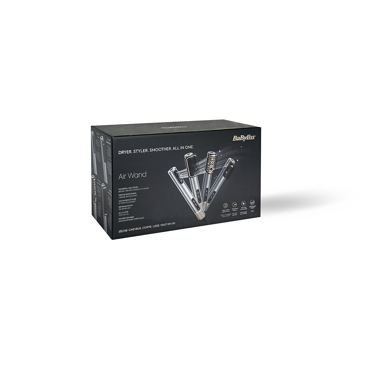 Secador de cabelo com varinha de ar bege, BABYLISS