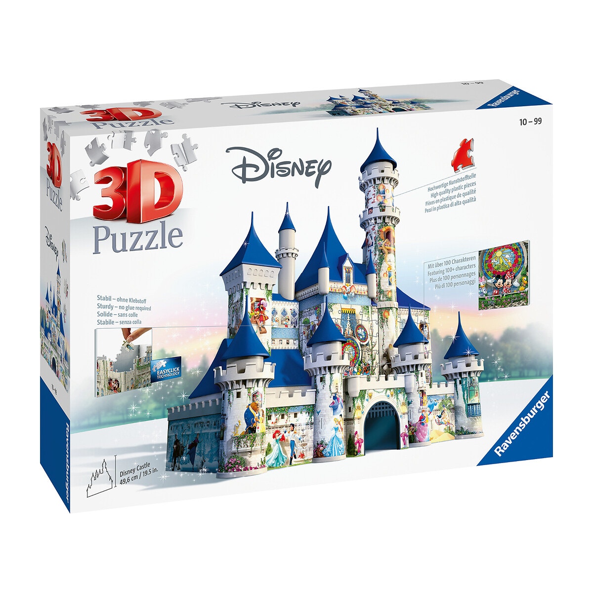 Puzzle 3D Château Disney 216 pièces couleur unique, RAVENSBURGER