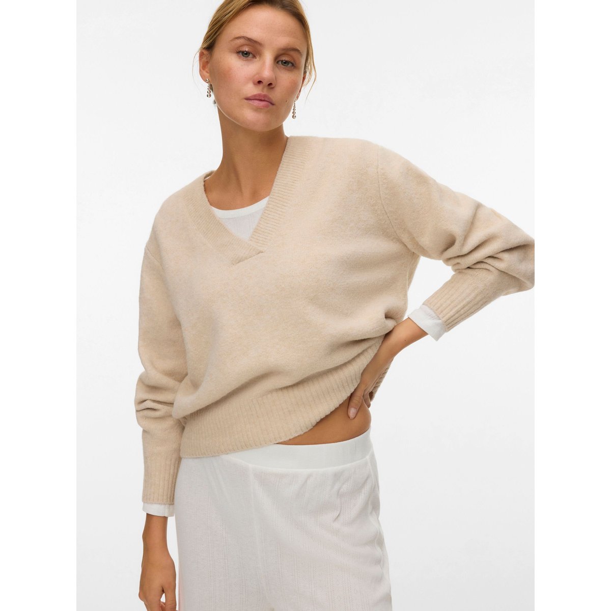 Pull En Maille silver mink, VERO MODA
