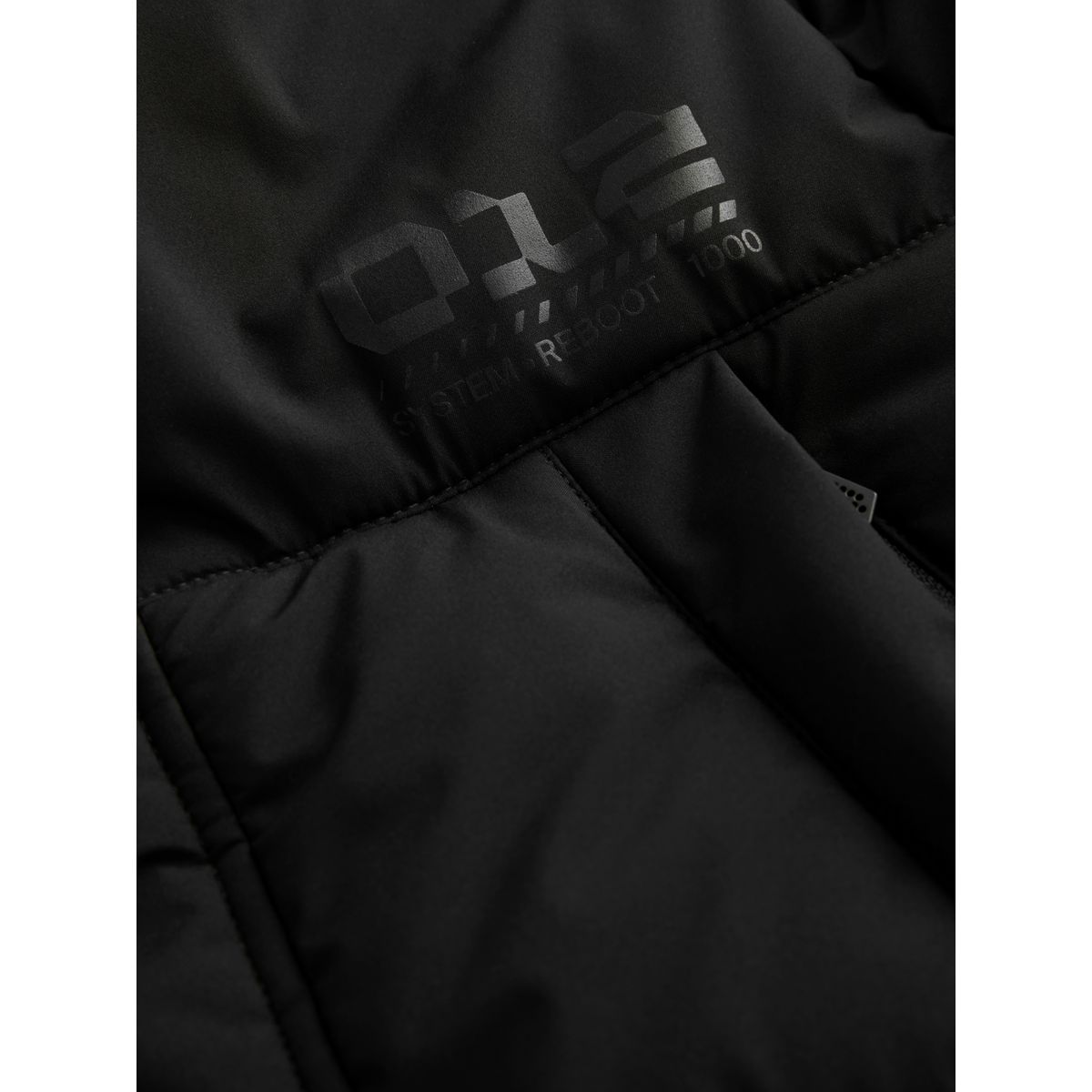 Manteau long matelassé imperméable noir, NEXT